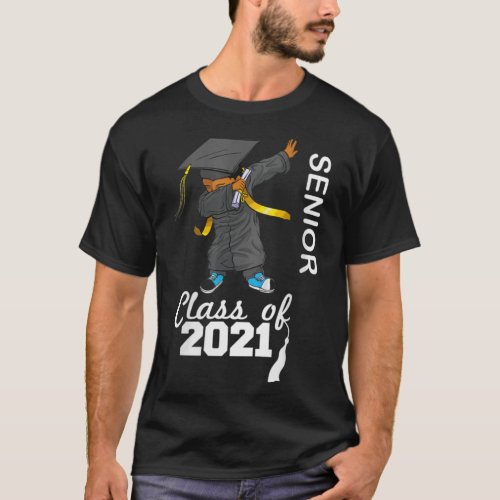 Womens Class of 2021 Senior Cute Grad Gift T_Shirt