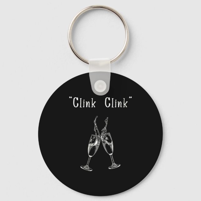 Womens Clink Clink V-neck  Keychain (Front)