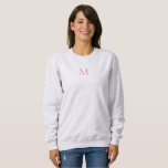 Womens Clothing Sweatshirts Back & Front Monogram<br><div class="desc">Womens Clothing Sweatshirts Back And Front Monogram Apparel Template Women's Basic Ash Sweatshirt.</div>