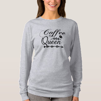 Women's Coffee Queen Long Sleeve Tee