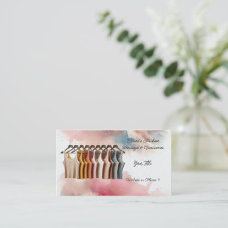 Women's Colored Tank Tops Boutique Business Card