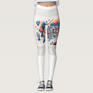 Women's Colorful Abstract Pattern Leggings