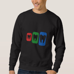 Womens Colorful Dentist Dental Technician Medical Sweatshirt