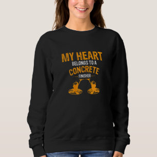 Womens Concrete Finisher For Construction Cement W Sweatshirt