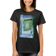 Women's "Connecting To SubSpace" black t-shirt