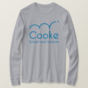 Women's Cooke Long-sleeve Shirt  Gray T-shirt by CookeSchoolNYC at Zazzle