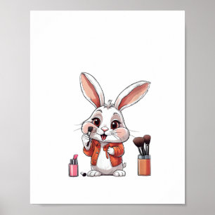 Womens Cool Beautician Esthetician Beauty Makeup B Poster