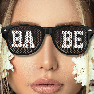 Women's Cool Black Babe Retro Sunglasses