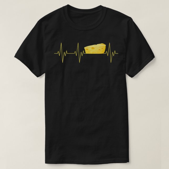 Womens Cool Cheese Heartbeat Funny Farmer Family C T-Shirt (Design Front)