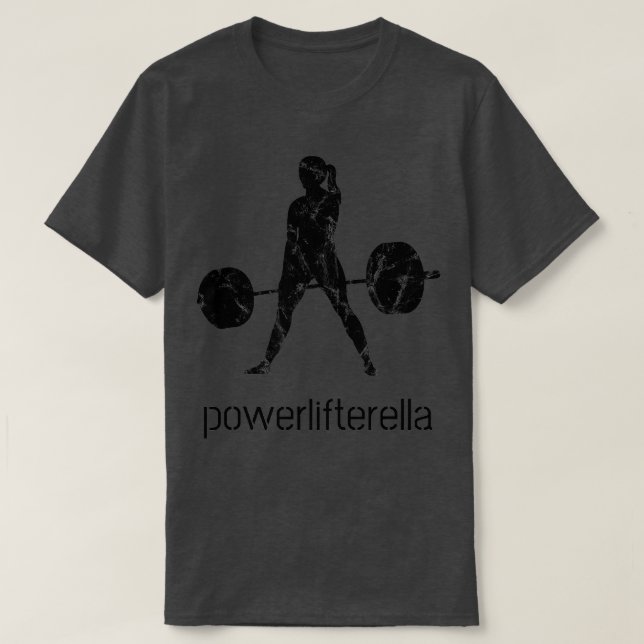 Womens Cool DeadliftDay Powerlift Retro Gym Workou T-Shirt (Design Front)