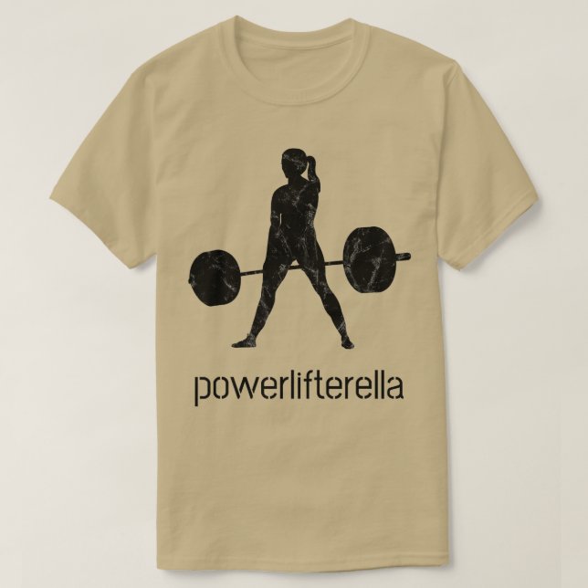 Womens Cool DeadliftDay Powerlift Retro Gym Workou T-Shirt (Design Front)