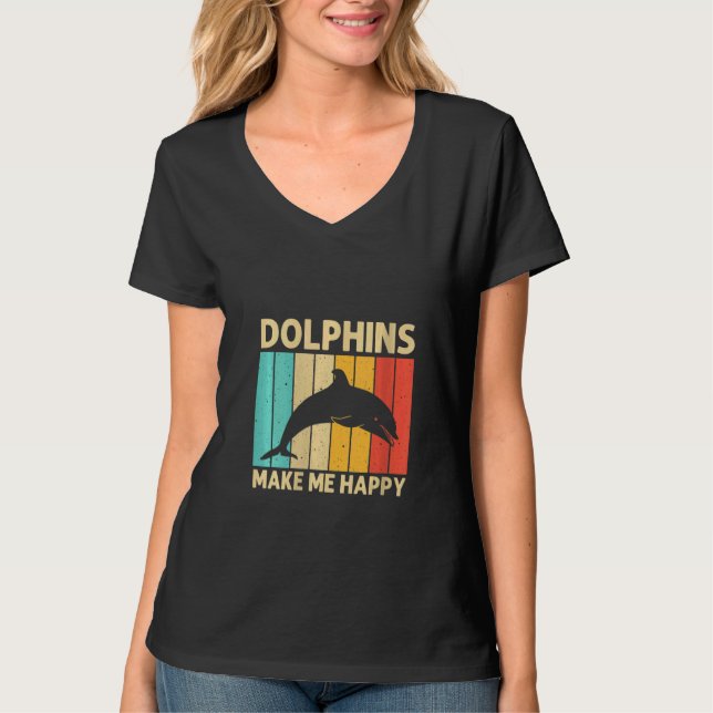 Womens Cool Dolphin For Men Women Dolphins Beluga  T-Shirt (Front)