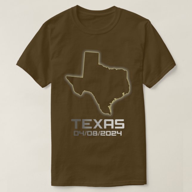 Womens Cool exas America Astronomy otal Solar Ecli T-Shirt (Design Front)