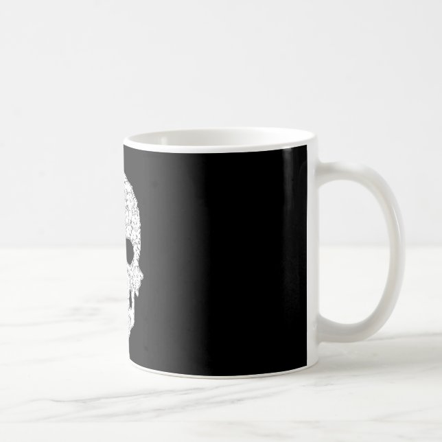 Women's cool kitty skull skeleton  coffee mug (Right)