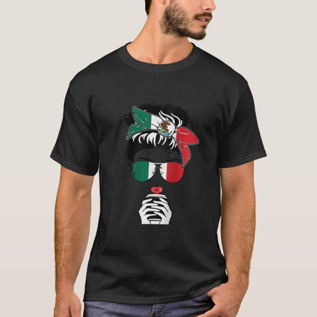 Womens Cool Mexican Coffee Mama Girl Aunt Sister M T-Shirt (Front)