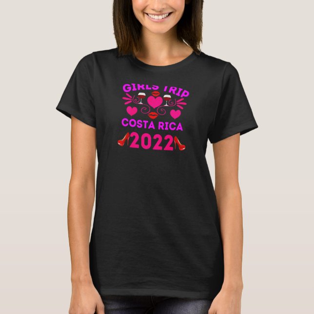 Womens Costa Rica Girls Trip 2022 Bachelorette Gir T-Shirt (Front)