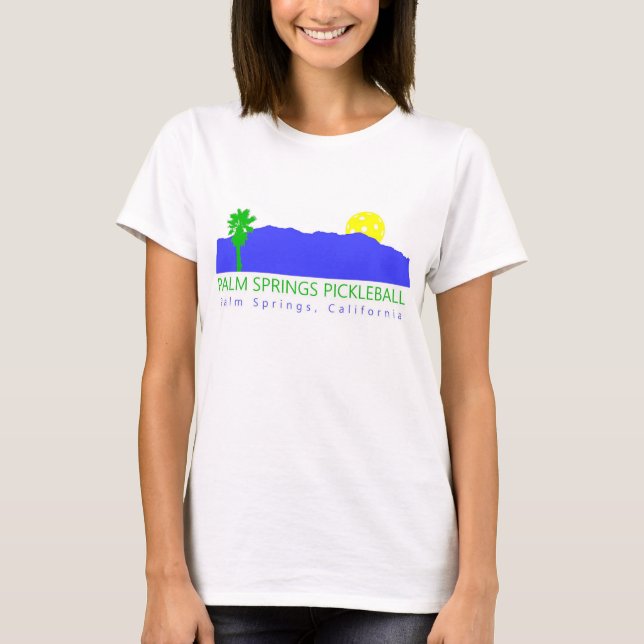 Women's Cotton Palm Springs Pickleball Shirt (Front)