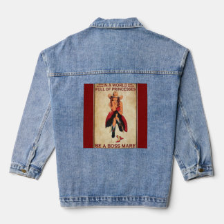  women's   cowgirls boss mare denim jacket