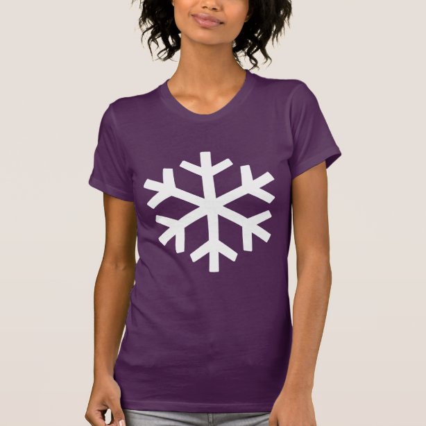 Snowflake T Shirts Snowflake T Shirt Designs Zazzle 