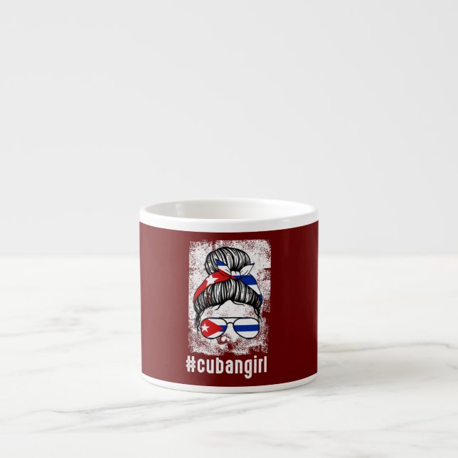 Womens cuban girl Cuban Cuba girl  Espresso Cup (Front)