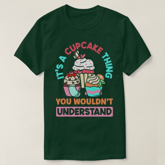 Womens Cupcake Baker Cupcake Baking Lover  T-Shirt (Design Front)