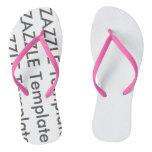 Women&#39;s Custom Flip Flops Blank Template at Zazzle