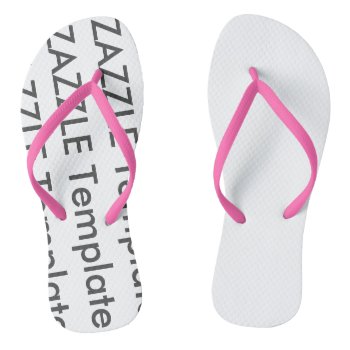 Women's Custom Flip Flops Blank Template by ZazzleBlankTemplates at Zazzle