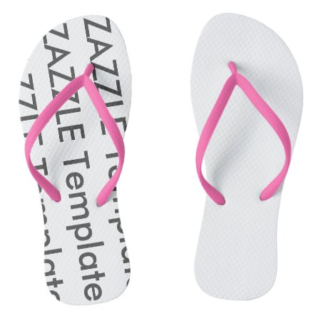 Women's Custom Flip Flops Blank Template