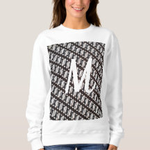 Women's Custom Initial Java Ethnic Batik & White