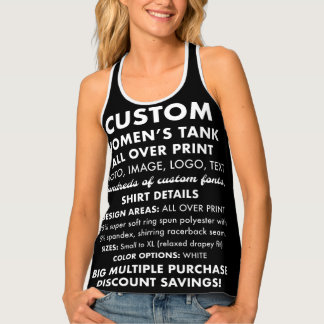Women's Custom Personalized All Over Print Tank
