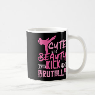 Womens Cute And Beauty Karate Kickboxing Girl  Coffee Mug