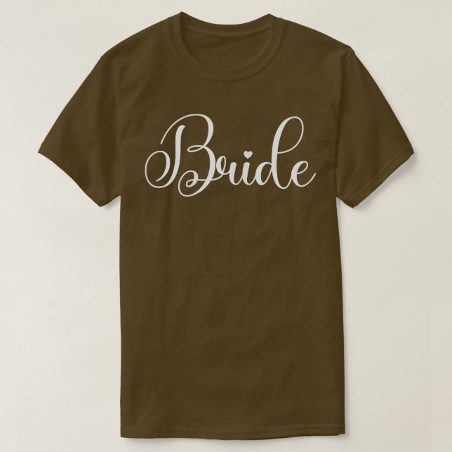 Womens Cute Bride Bachelorette Party, Bride T-Shirt (Design Front)