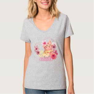 Women's cute cat T-shirts- Cat mom sarcastic funny T-Shirt