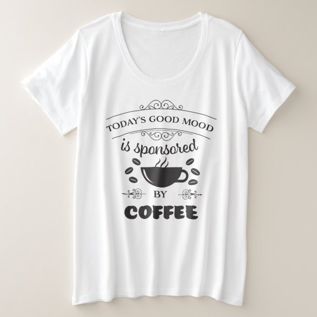 Women's Cute Coffee T-Shirt (Design Front)