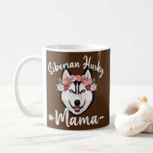 Womens Cute Dog Mom Mother's Day Siberian Husky Coffee Mug