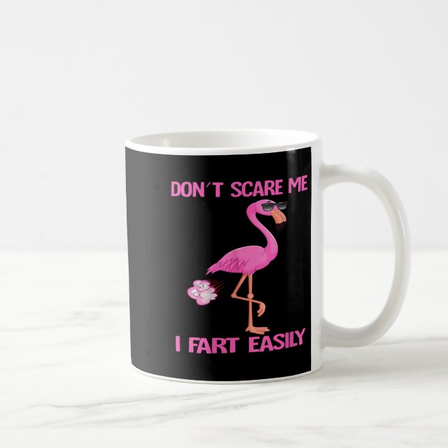 Womens Cute Don't E Me I Fart Easy Fart Joke Flami Coffee Mug (Right)
