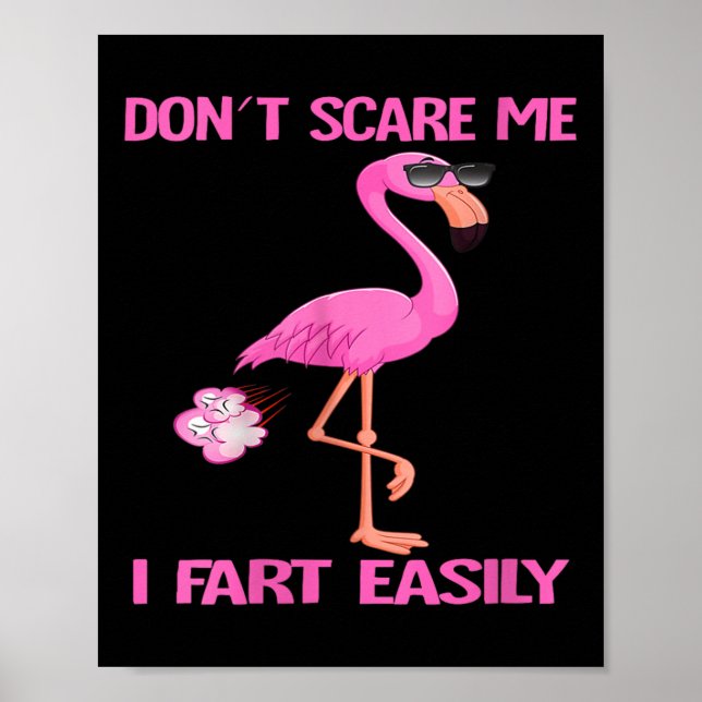 Womens Cute Don't E Me I Fart Easy Fart Joke Flami Poster (Front)