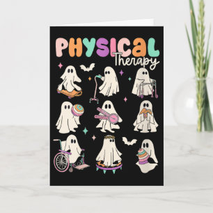 Womens Cute Ghost Physical Therapy Pt Physical The Card