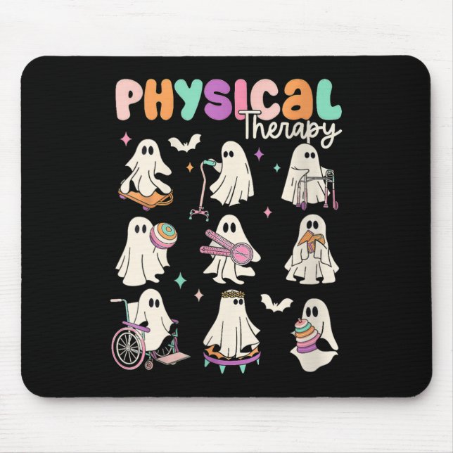 Womens Cute Ghost Physical Therapy Pt Physical The Mouse Pad (Front)