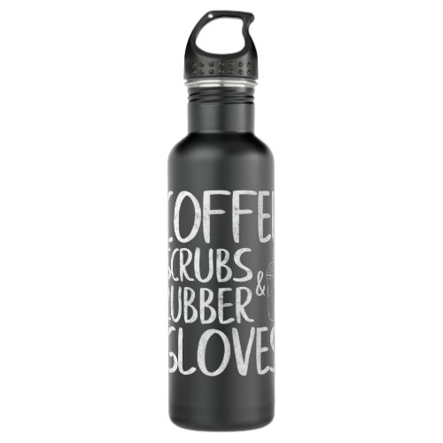Womens Cute Gift Funny Dentist Coffee Scrubs and R Stainless Steel Water Bottle