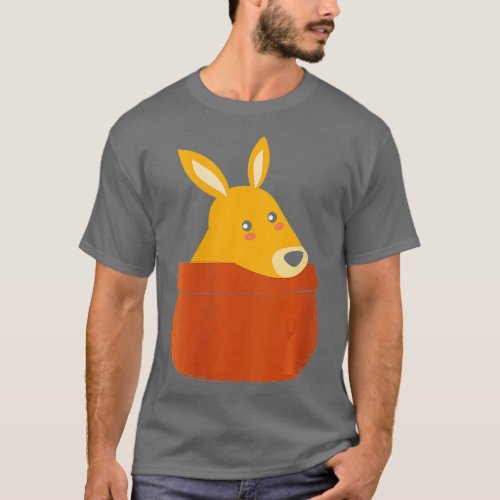 Womens Cute Kangaroo Bag I Kangaroos Animal Friend T_Shirt