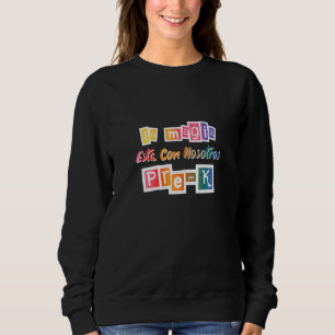 Womens Cute La Magia Pre K Spanish Teacher Maestra Sweatshirt