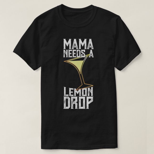 Womens Cute Lemon Drop Martini Gift Stressed Out M T-Shirt (Design Front)