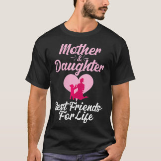 Womens Cute Mothers Day Tshirt Mom and Daughter Ta