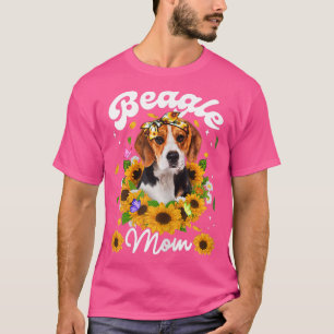 Womens Cute Somali Cat Mom Sunflower Mother's Day  T-Shirt
