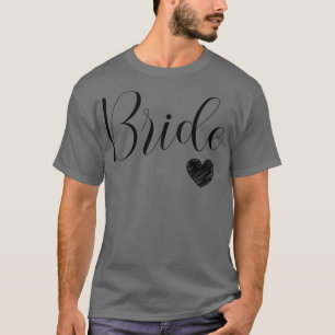 Womens Cute white Bride Bachelorette Party Wedding T-Shirt