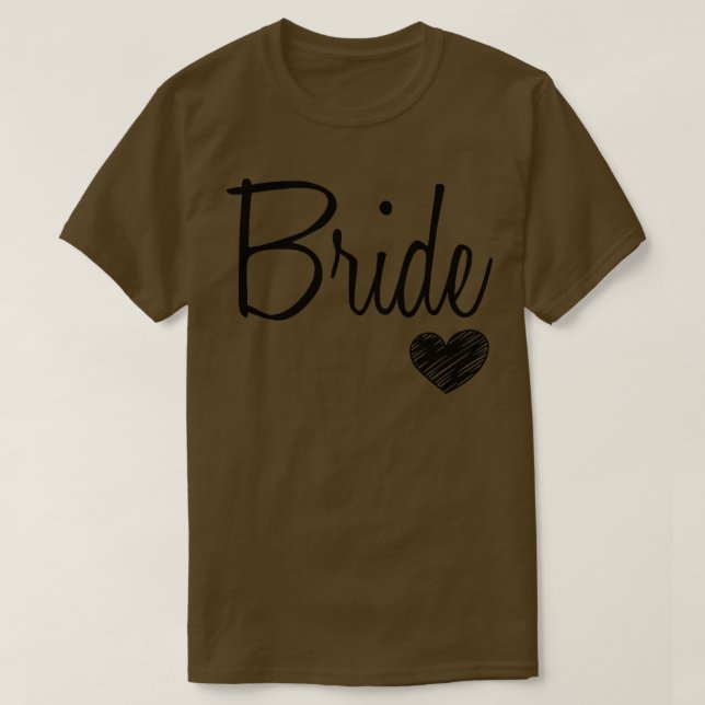 Womens Cute white Bride Bachelorette Party Wedding T-Shirt (Design Front)