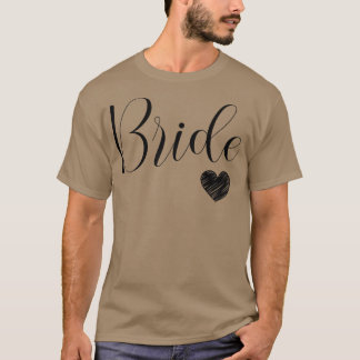 Womens Cute white Bride Bachelorette Party Wedding T-Shirt