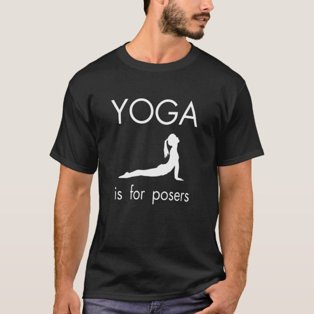 Womens Cute Yoga Is For Posers T-Shirt (Front)