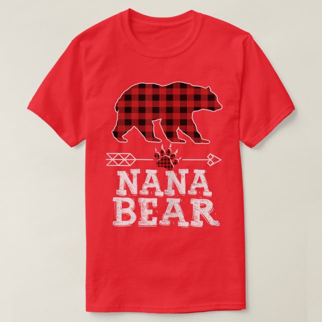 Womens Cutest Dark Red Pleid Xmas Women Pajama Fam T-Shirt (Design Front)